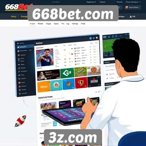 Interface do usuário e experiência de navegação no 668bet